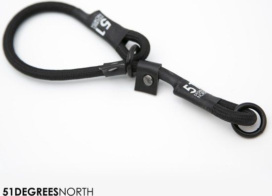 51 Degrees North Wanderful Collar Nylon Rope Black 35-40cmx8mm