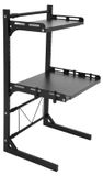 StarTech Magnetronplank - 3-laags plank - Hoogte verstelbaar van 27 tot 67 cm - Lengte verstelbaar van 39 tot 62 cm - 15 kg per plank - Vrijstaand model voor op tafel - Zwart
