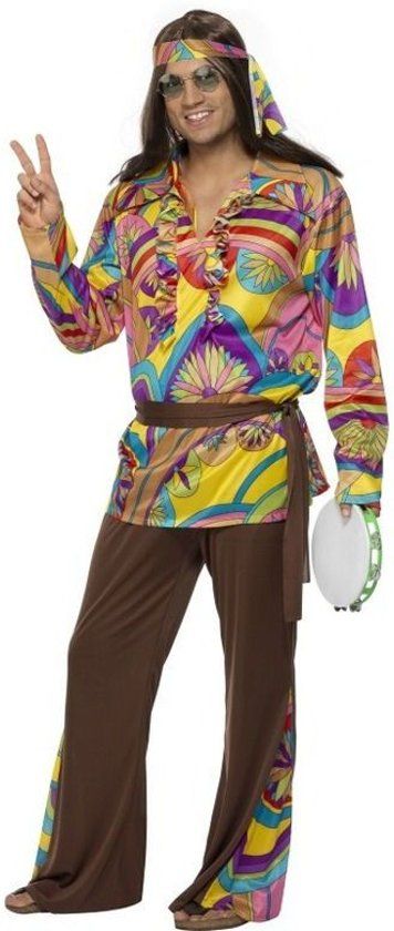 Smiffys Hippie kostuum jaren 70 verkleedkleding maat XL/XXL