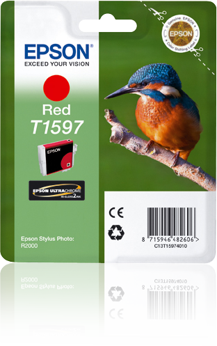 Epson T1597 Red single pack / rood