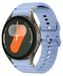 Wigento Samsung Galaxy Watch 7 44 / 40mm Siliconen horlogeband met golvend patroon, lichtblauw
