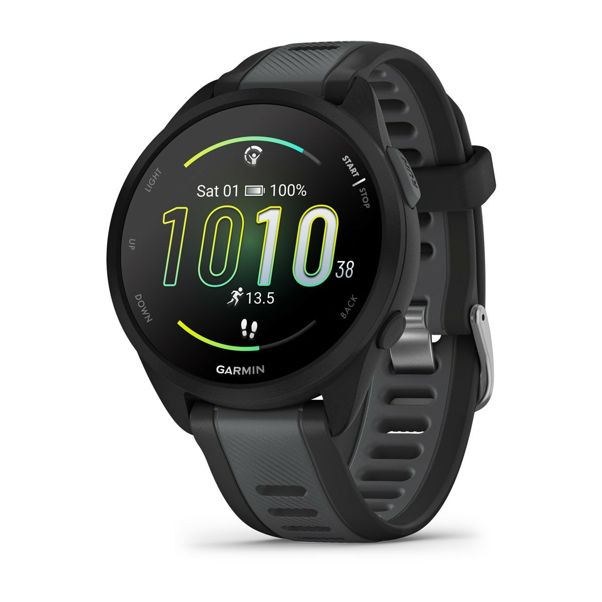 Garmin Forerunner 165 Music Smartwatch - Black/Slate Grey