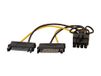 StarTech.com SATPCIEX8ADP 6" SATA Power naar 8 Pin PCI Express Videokaart Voedingskabel Adapter