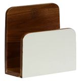 LA PORCELLANA WIT - Servethouder 15,2 x 6,5 x 15,2 cm Libeccio