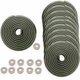 HIMRY® KXD7000 Randbescherming, L-vormig schuimkussen, extra verdikt, spons-tafelrandkussen, hoekkussen, randbescherming, anti-botsing, baby- en kinderen, zwart, 50 meter (10 x 5 m)