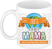 Bellatio Decorations Naam mok mama Nora - wit - keramiek - 300 ml