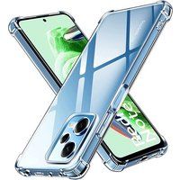 Phonillico® Hoesje voor Xiaomi Redmi Note 12 5G - Schokbestendig Beschermend Zacht TPU Transparant