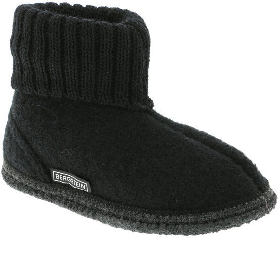 Bergstein Cozy Sloffen Kinderen - Black