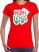 Merry fitmas T-shirt de Noël / T-shirt de Noël rouge pour femmes - Vêtement de Noël / Tenue de Noël XS