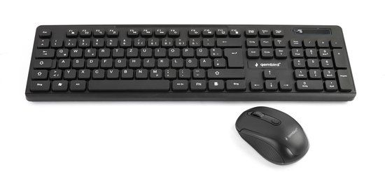Gembird KBS-WCH-03-DE Draadloze Desktop Set Zwart DE-indeling