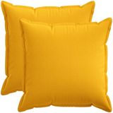 vidaXL - Kussensloop - 2 stuks - Lichtgeel - 65 x 65 cm