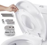 Arebos WC-bril Softclose Afneembaar Duroplast Toiletzitting Ovaal 150 kg