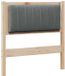 vidaXL - Gestoffeerd hoofdbord - Bruin - 80 cm - Massief grenenhout