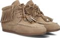 Wysh Roos Enkellaarsjes Meisjes - Beige - Maat 39