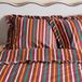 NOUS Living katoenen gestreepte lits-jumeaux dekbedovertrek 240x220 cm - donkerrood