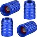 SPHProducts - Bleu Aluminium Bouchons de valve universels pour voitures, motos et vélos