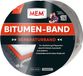 MEM Bitumentape, zelfklevende afdichtingstape, UV-bestendige beschermfolie, dikte: 1,5 mm, afmetingen: 7,5 cm x 10 m, kleur: lood