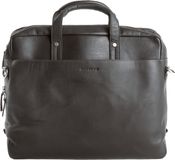 HAROLD'S Leren Business tas met laptopvak Campo Businessbag Black Zwart