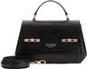 GUESS Melinda Top Handle Flap Bag Zwart