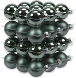 Othmar Decorations Kleine kerstballen - 36x st - emerald groen - D4 cm - glas - kerstversiering