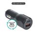 eSTUFF ES631031 Chargeur de voiture pour téléphone portable Noir Allume-cigare Charge rapide 38W