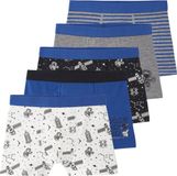 Vertbaudet Set van 5 stretch boxers voor jongens ruimte koningsblauw
