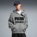 PUMA KING Oversized jas met volledige ritssluiting voor Heren, Grijs, Maat S