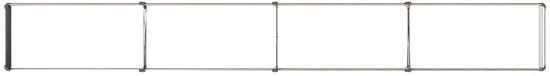 vidaXL Verhoogd tuinbed zwart walnoot 320 x 40 x 24 cm staal