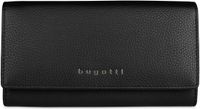 bugatti Emilia Ladies Long Wallet With Flap Black zwart
