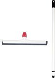 Betra Douchetrekker/vloertrekker - kunststof - blanc - caoutchouc naturel - B55 cm - Uitschuif steel blanc - van 80 tot 130 cm