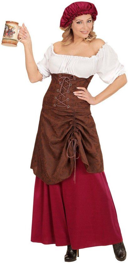 Widmann Boeren Tirol & Oktoberfest Kostuum Taveerne Meid Lisanne Vrouw Large Carnaval kostuum Verkleedkleding