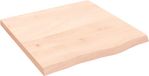 vidaXL Tafelblad - 60x60x(2-4) cm - onbehandeld - massief eikenhout