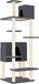 vidaXL Kattenmeubel met sisal krabpalen 154 cm donkergrijs