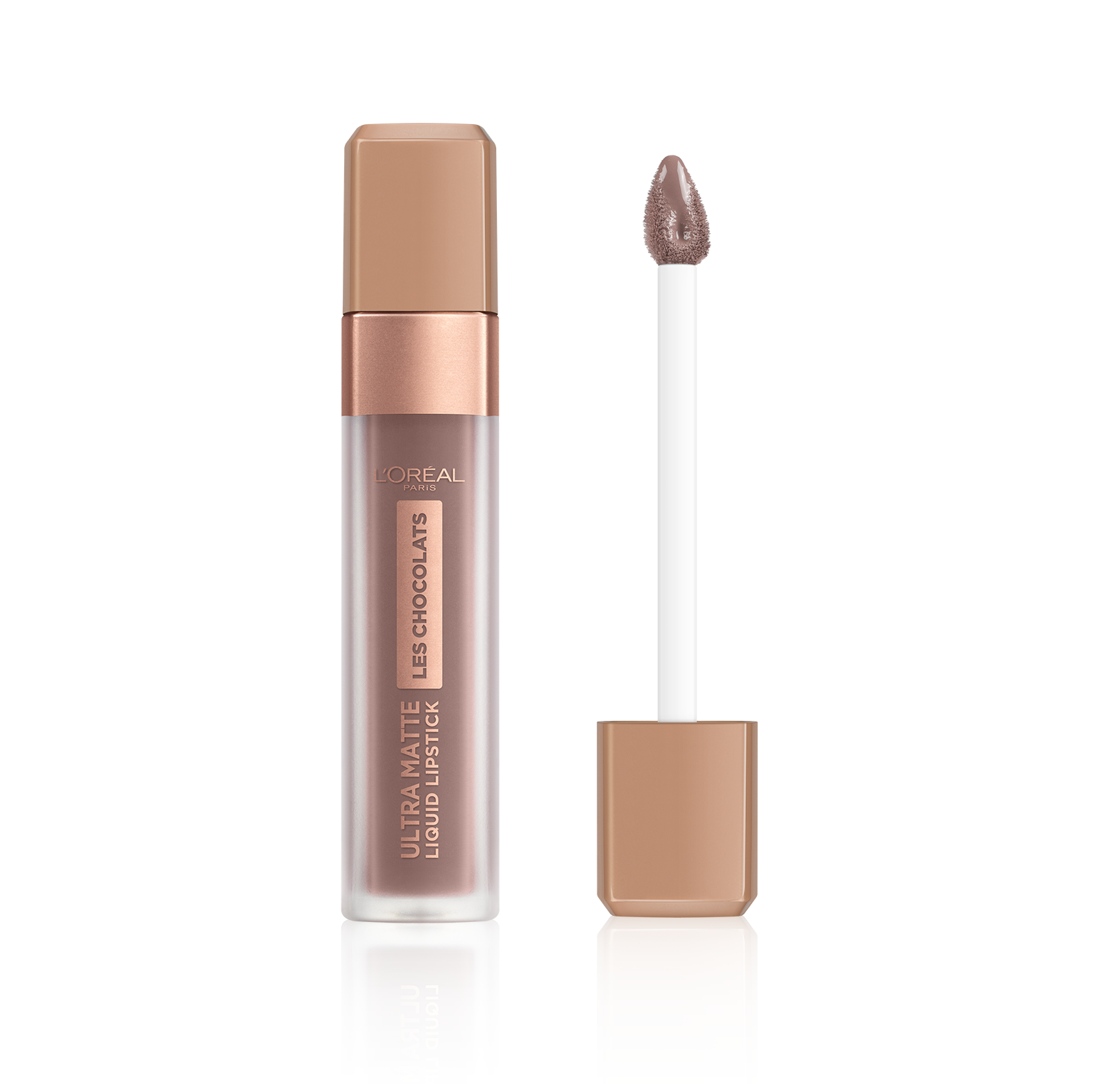 L'Oréal Make-Up Designer Les Chocolats Lipstick - 858 Oh My Choc! - Bruin - Ultra Matte Lippenstift met Chocoladegeur - 7,6 ml