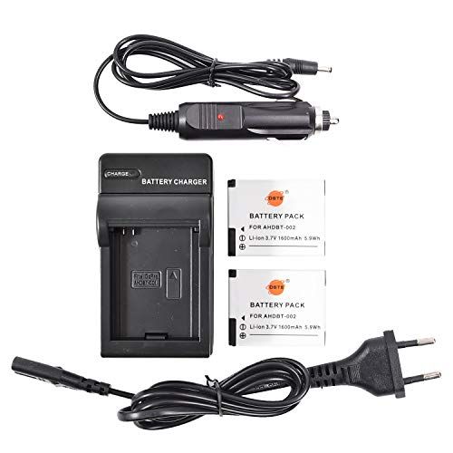 DSTE DSTE® (2 pak) Vervangende batterij en DC121E Travel Charger Kit voor GoPro AHDBT-002 HERO GoPro Hero2 digitale camera