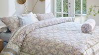 Pip Studio Kairi Bloom dekbedovertrek - Lits-Jumeaux XL - 260 x 200/220 cm - Licht blauw