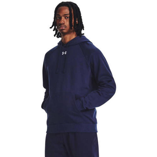 Under Armour Under Armour fleece sporthoodie Rival donkerblauw