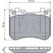 Bosch Kit de plaquettes de frein, frein à disque 0 986 460 124 Mercedes-benz