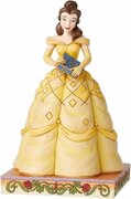 Disney Traditions (Jim Shore) Disney beeldje - Traditions collectie - Book-Smart Beauty - Belle - Beauty & the Beast