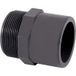 Raccord PVC pression – Adaptateur fileté mâle Ø50 – Pression max 10 bar – Pour sites humides
