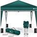 Tillvex Pavillon 3x3m waterdicht | Pop-Up vouwpaviljoen in hoogte verstelbaar | tuintent UV-bescherming 50+ | partytent met tas voor tuin (groen)