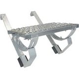 Daprona Kit de grilles de défilement pour tuiles plates, marchepieds pour ramoneurs, avec matériel de montage pour un accès sûr au toit - Argent, 100cm