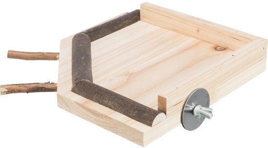 Trixie Landingsplaats - Met Zitstokken - Hout - Naturel - 19 cm