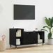 Prolenta Maison Exclusive - Meuble TV, dimensions 100 x 35 x 55 cm, finition noire imitation chêne, fabriqué en panneaux de particules
