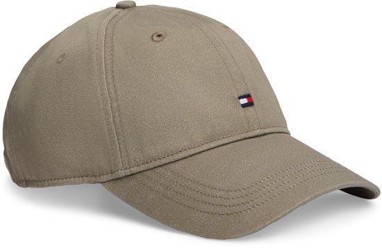 Tommy Hilfiger Pet TH Flag Kaki Katoen Unisex Volwassenen One Size Lente/Zomer