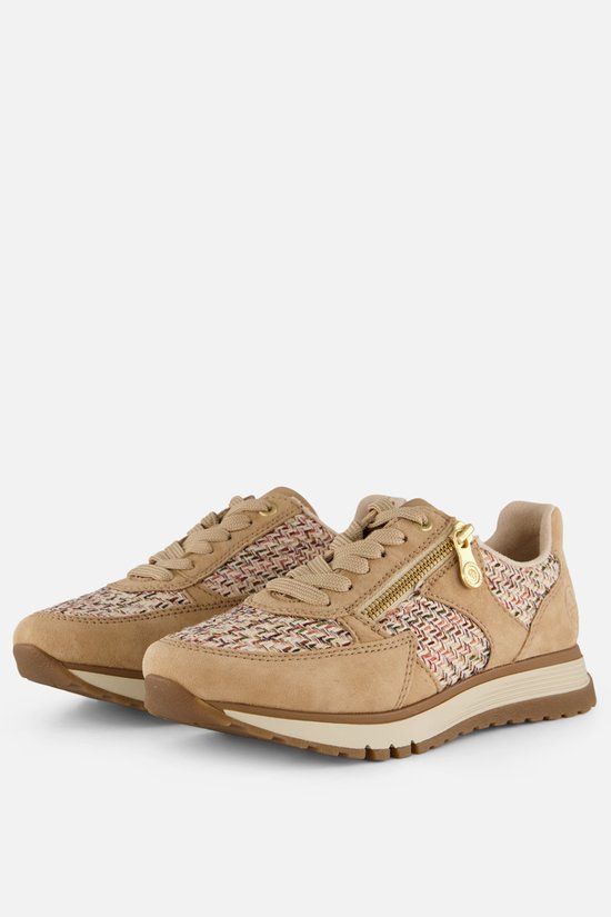 Rieker Sneakers beige Textiel - Maat 42