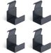 Alberts 825133 Decoratieve haken voor dubbel draadgaas - maat M - sendzimir verzinkt - antraciet - geplastificeerd - RAL7016 | Set van 4