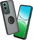 Techsuit Hoesje geschikt voor Oppo A5/A5m - Glinth Back Cover met ring en magneet - Zwart