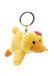 62881 Pooline 62881 Sleutelhanger, eend, 10 cm, geel, pluche metgezel voor rugzak of tas, sleutelhanger voor groot en klein