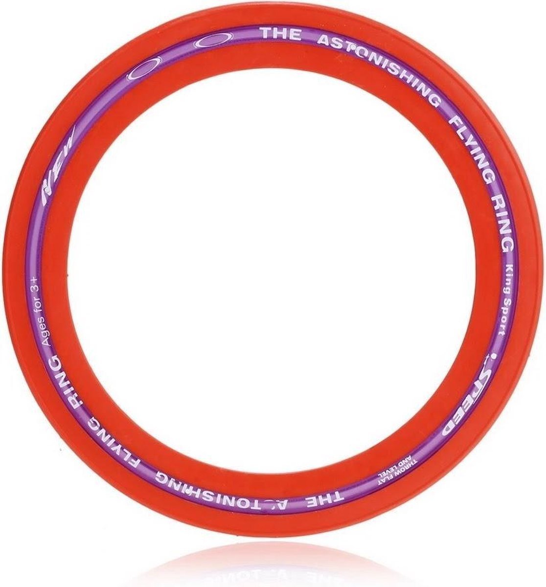 Jobber Toys Frisbee - Aerobie Ring Sport - 25 cm - Rood